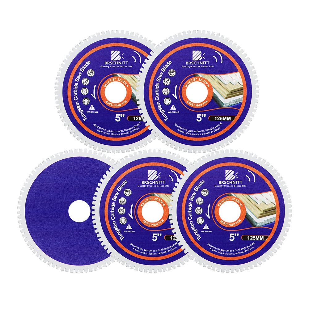 BRSCHNITT Brazed Carbide Saw Blade 75-125mm for Wood with Nails Plastic Rubber Cutting