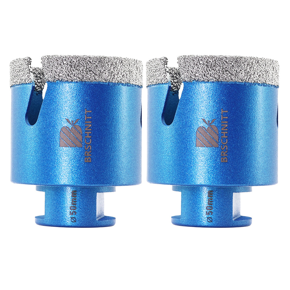 BRSCHNITT M14 Thread Diamond Dry & Wet Hole Saw with Lightning Teeth 20-150mm for Porcelain Tile Granite Marble