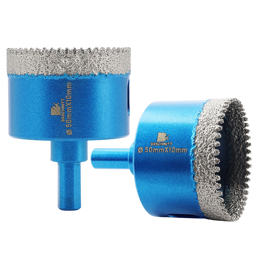 BRSCHNITT Triangle Shank Dry Diamond Core Drill Bit 20-65mm for Porcelain Tile Ceramic Granite Marble