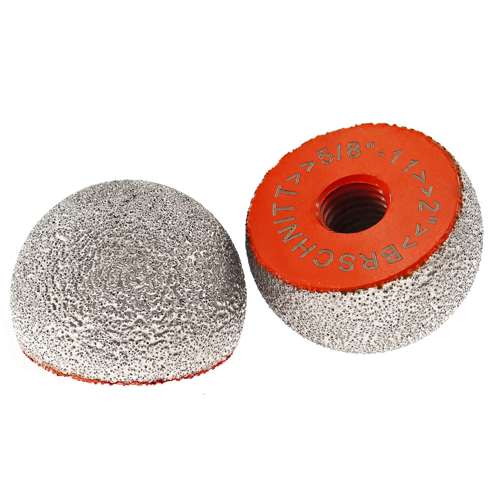 BRSCHNITT M14 & 5/8"-11 Diamond Mushroom Head Milling Bit 30-50mm for Pebble Marble Granite