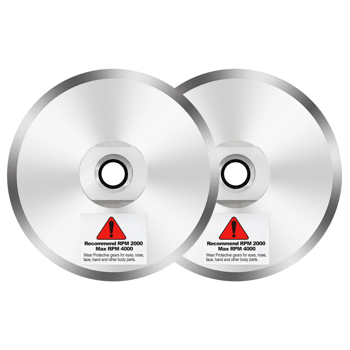 BRSCHNITT M14 & 5/8"-11 Thread Aluminium Backer Pad 3"-5" Hook and Loop Backing Pad for Diamond Polishing Pads