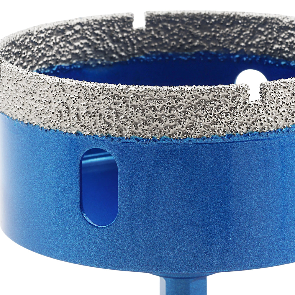 BRSCHNITT Diamond Drill Core Bit 1pc Dia 100mm with Triangle Shank Drilling Ceramic Marble Granite Porcelain Tile Vacuum Brazed Hole Saw