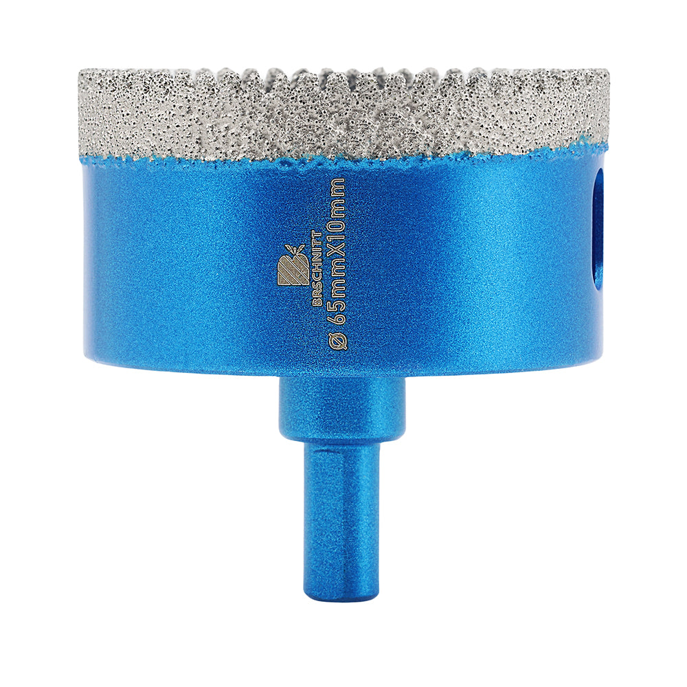 BRSCHNITT Triangle Shank Dry Diamond Core Drill Bit 20-65mm for Porcelain Tile Ceramic Granite Marble