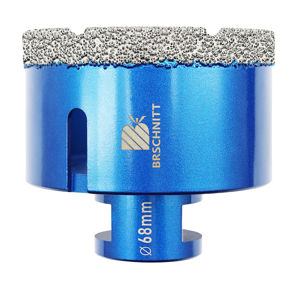 Foret diamanté BRSCHNITT, 1 pièce, diamètre 6 mm-125 mm, scie cloche diamantée brasée sous vide pour marbre, granit, céramique, porcelaine, carrelage, filetage M14