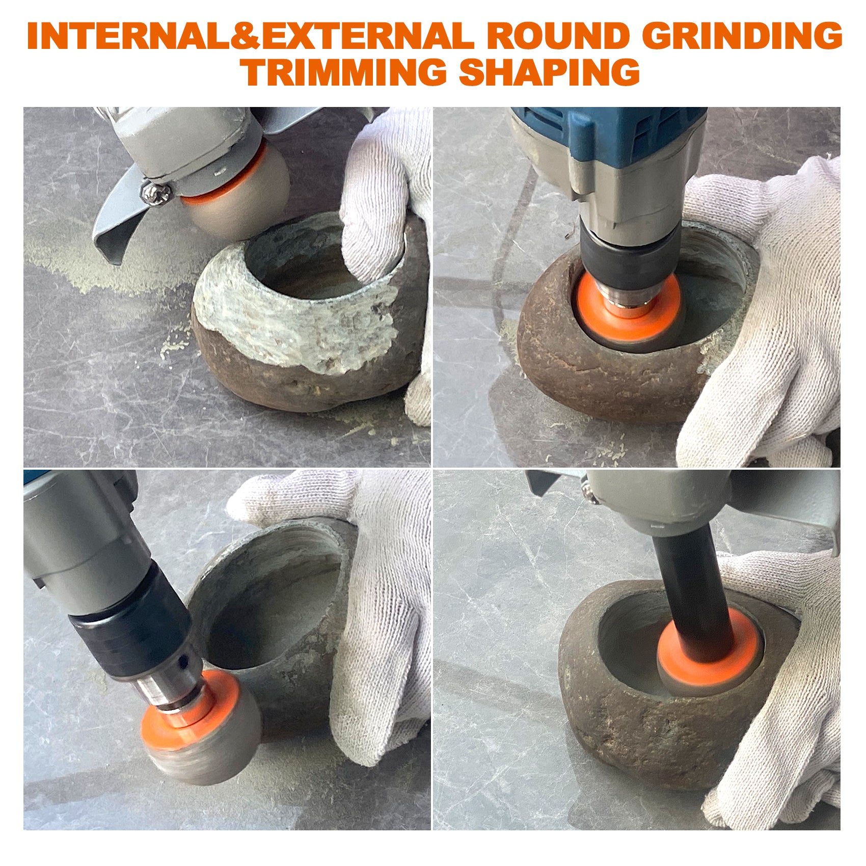 BRSCHNITT 30/50MM Diamond Milling Bits Mushroom Head for Pebble Marble Granite