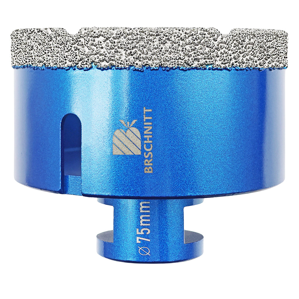 BRSCHNITT Diamant-Kernbohrer, 1 Stück, Durchmesser 6–125 mm, vakuumgelötete Diamant-Lochsäge für Marmor, Granit, Keramik, Porzellan, Fliesen mit M14-Gewinde