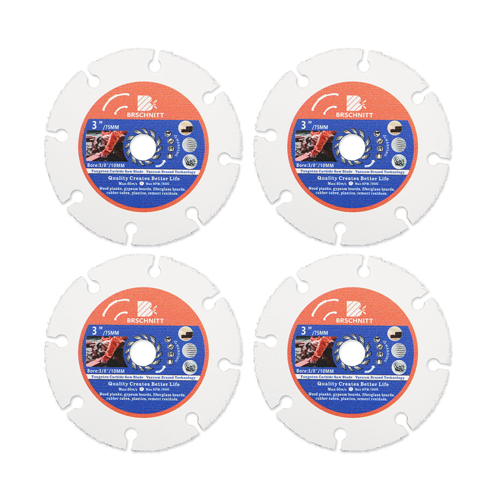 BRSCHNITT Diamond Wood Cutting Disc 75-125mm for Wood Laminate Gypsum Board Plastic Vacuum Brazed