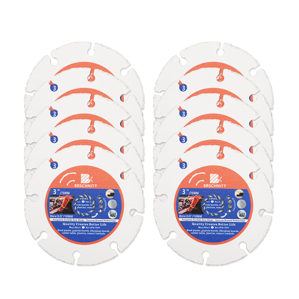 BRSCHNITT Diamond Wood Cutting Disc 75-125mm for Wood Laminate Gypsum Board Plastic Vacuum Brazed