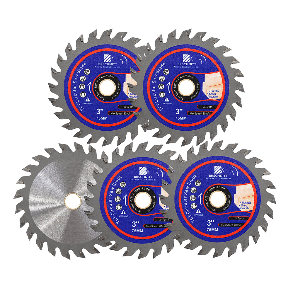 BRSCHNITT 3-3/8'' TCT Sägeblatt Hartmetall Schneiden von Holz Kunststoff PVC