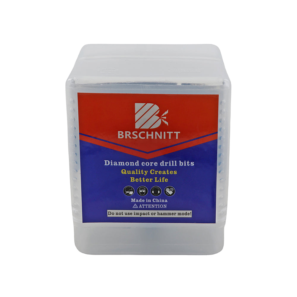 BRSCHNITT Diamond Drill Core Bit 1pc Dia 100mm with Triangle Shank Drilling Ceramic Marble Granite Porcelain Tile Vacuum Brazed Hole Saw