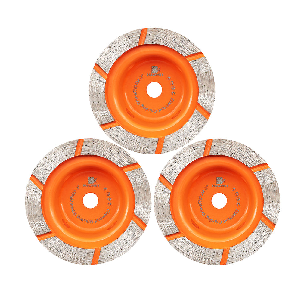 BRSCHNITT 75mm Single Row Grinding Wheel Diamond Disc for Marble Granite Concrete