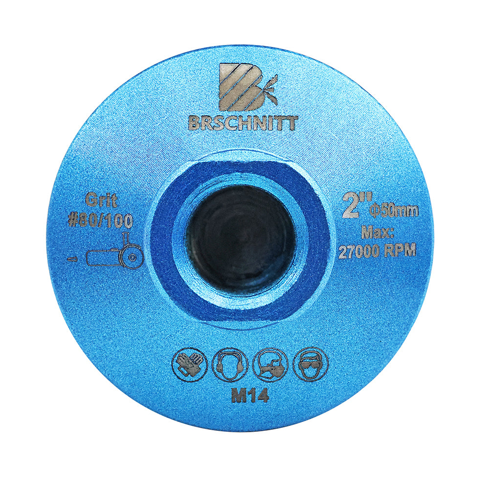 BRSCHNITT M14 & 5/8"-11 Diamond Flat Grinding Wheel 50mm for Rough Grinding Marble Quartz Granite
