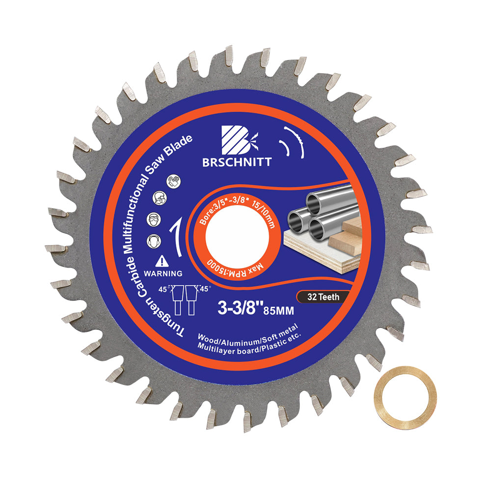 BRSCHNITT TCT Circular Saw Blade 85-216mm Carbide Tipped for Wood Aluminum Plastic