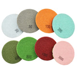 BRSCHNITT 6pcs Resin Bond Diamond Floor Polishing Pads 4" for Concrete Polishing