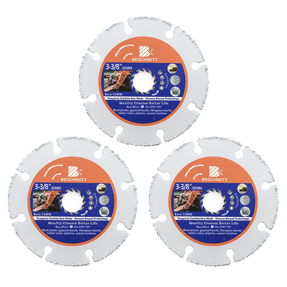 BRSCHNITT Diamond Wood Cutting Disc 75-125mm for Wood Laminate Gypsum Board Plastic Vacuum Brazed