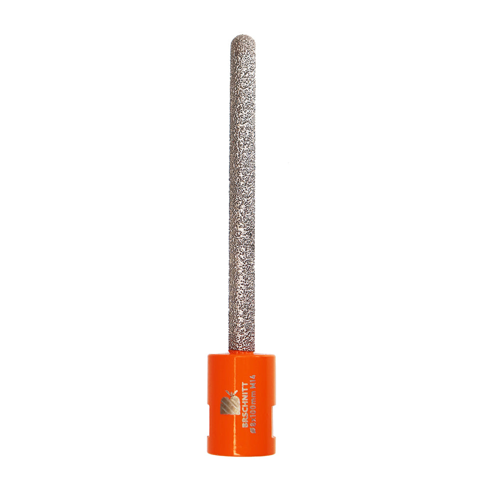 BRSCHNITT Diamant-Mörtelfräser, vakuumgelötet, 1 Stück oder 2 Stück, Durchmesser 8 mm, zum Mörtelfräsen, Fugenfräsen, Granit, Mauerwerk, Stein, Marmor, Beton