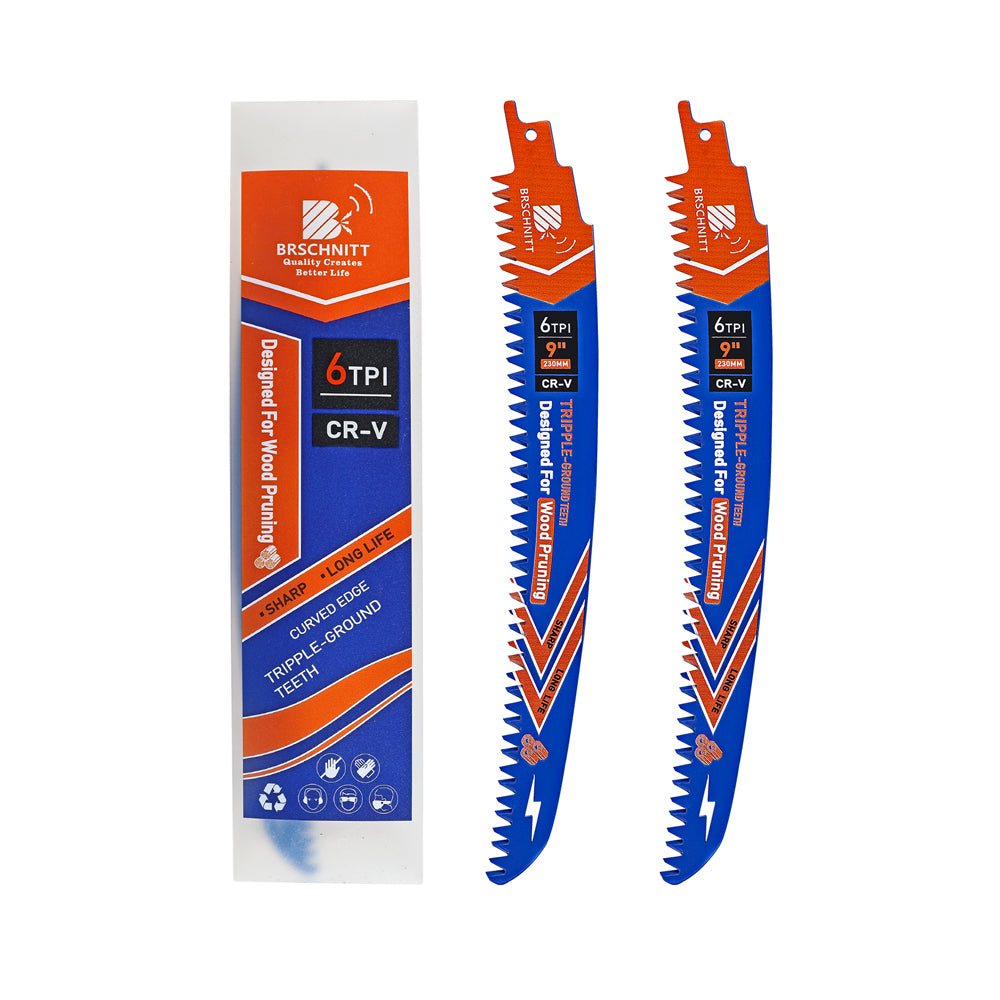 BRSCHNITT Japanese Tooth Reciprocating Saw Blade 180-380mm for Tree Trimming Wood Plastic Pipe