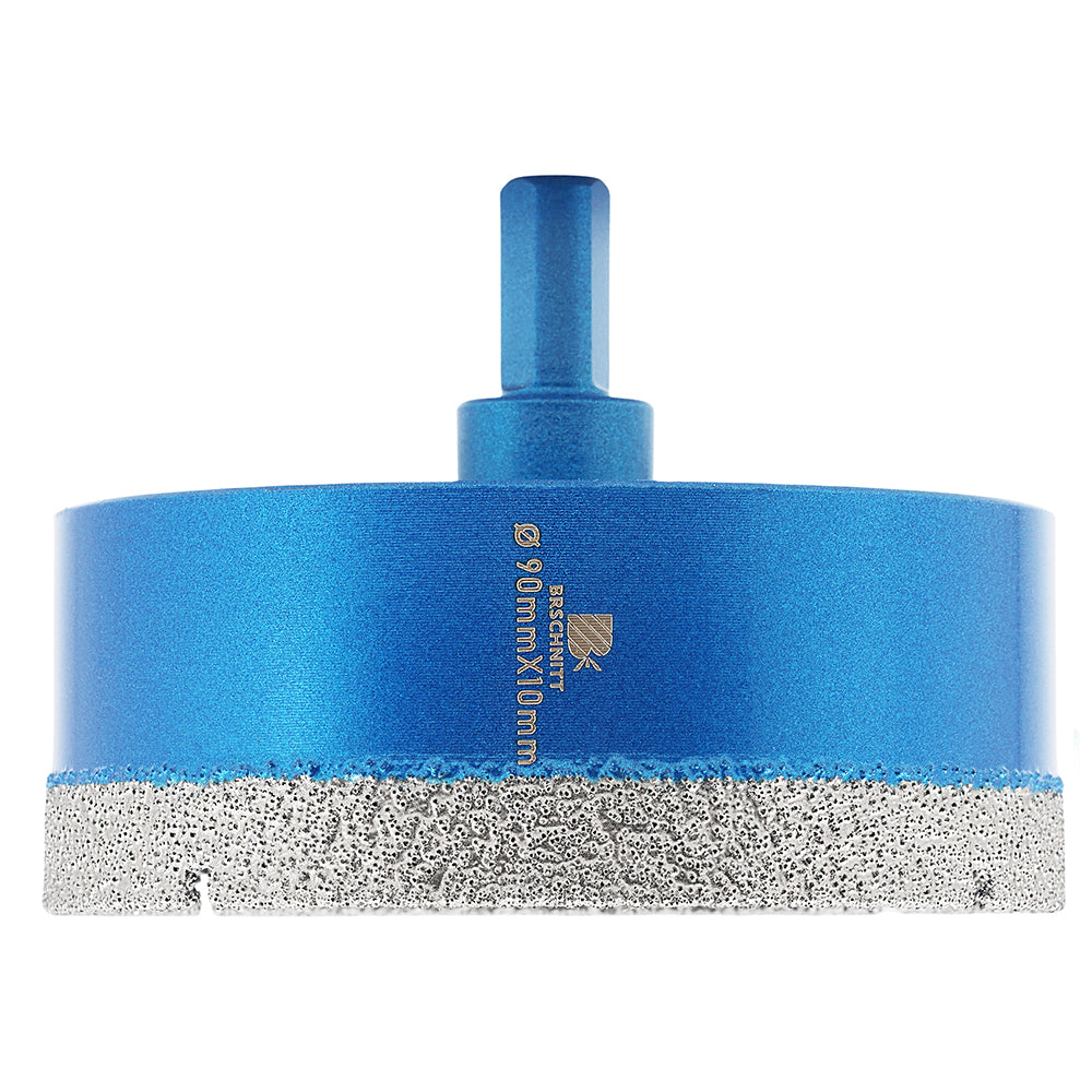 BRSCHNITT Triangle Shank Diamond Dry Drill Bit 6-100mm for Ceramic Tile Granite Marble Porcelain Stone Vacuum Brazed