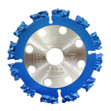 BRSCHNITT Dry Use Tungsten Carbide Multi Wheel 125-230mm for Wood Root Trunk Plastic Hard Rubber Cutting