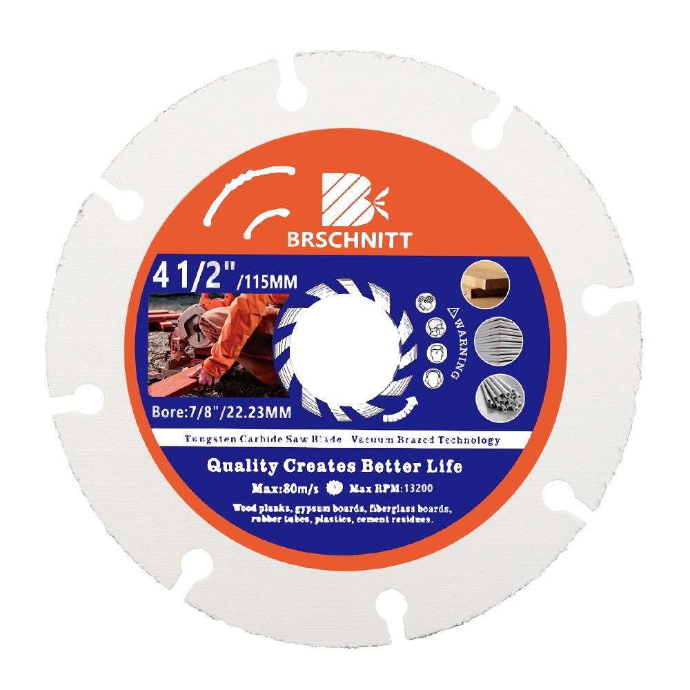 BRSCHNITT Diamond Wood Cutting Disc 75-125mm for Wood Laminate Gypsum Board Plastic Vacuum Brazed