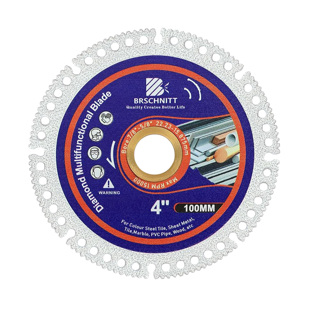 BRSCHNITT 5pcs Multifunctional Cutting Disc Set 75-115mm for Smooth Cutting Grinding Chamfering