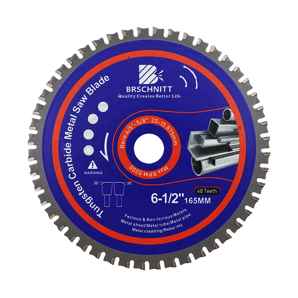 BRSCHNITT TCT Circular Saw Blade 165-365mm for Metal Pipe Cutting Stainless Steel Ferrous Materials