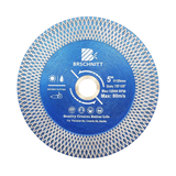 BRSCHNITT Dry & Wet Diamond Cutting Grinding Saw Blade Double-Sided X Mesh 105-125mm for Tile Marble Stone