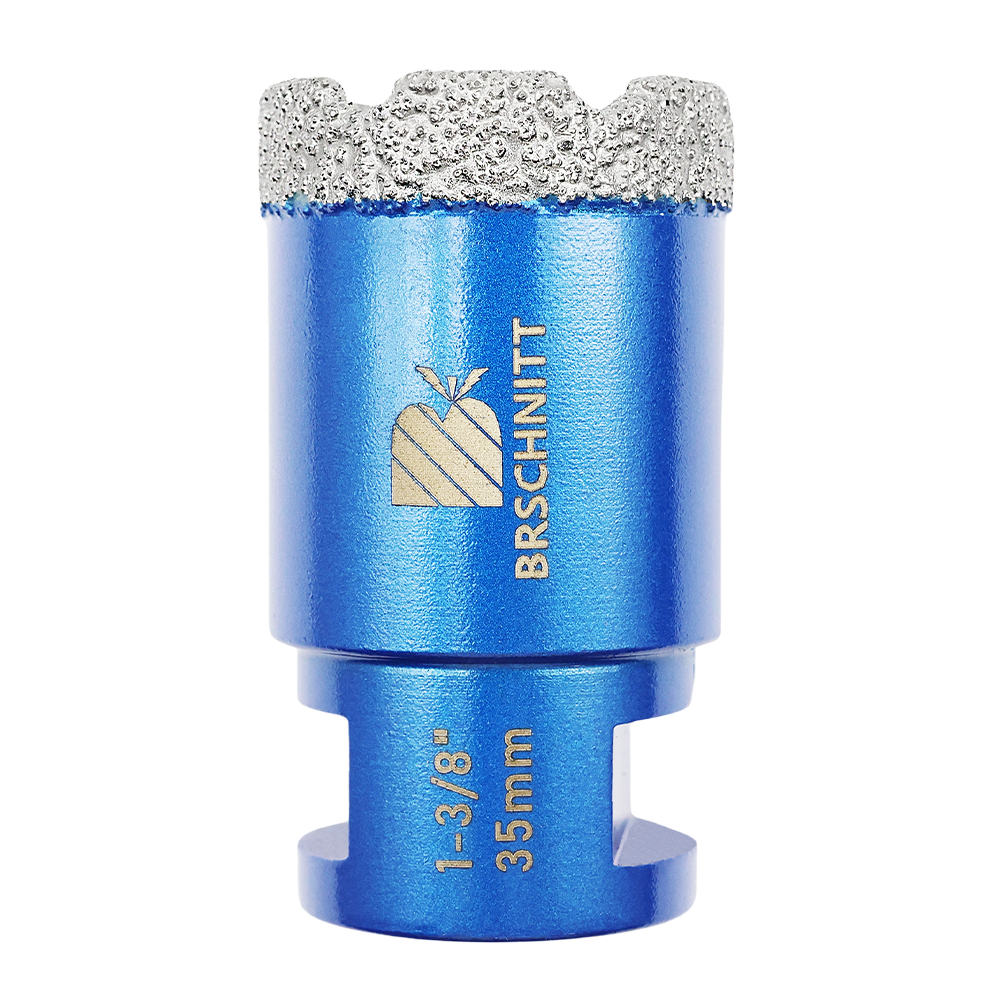 Foret diamanté BRSCHNITT, 1 pièce, diamètre 6 mm-152 mm, pour céramique, porcelaine, carrelage, granit, marbre, avec filetage 5/8"-11, scie cloche diamantée brasée sous vide
