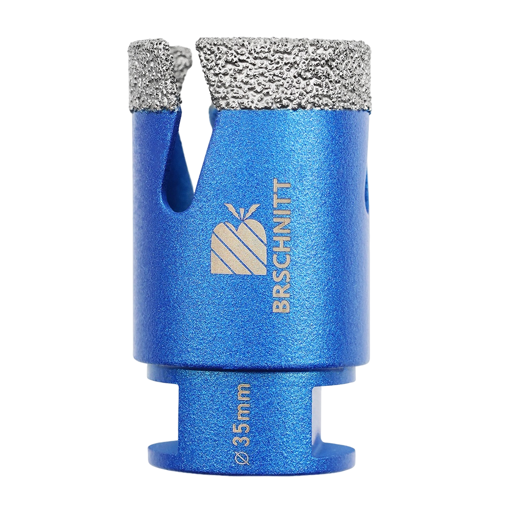 BRSCHNITT M14 Thread Diamond Dry & Wet Hole Saw with Lightning Teeth 20-150mm for Porcelain Tile Granite Marble
