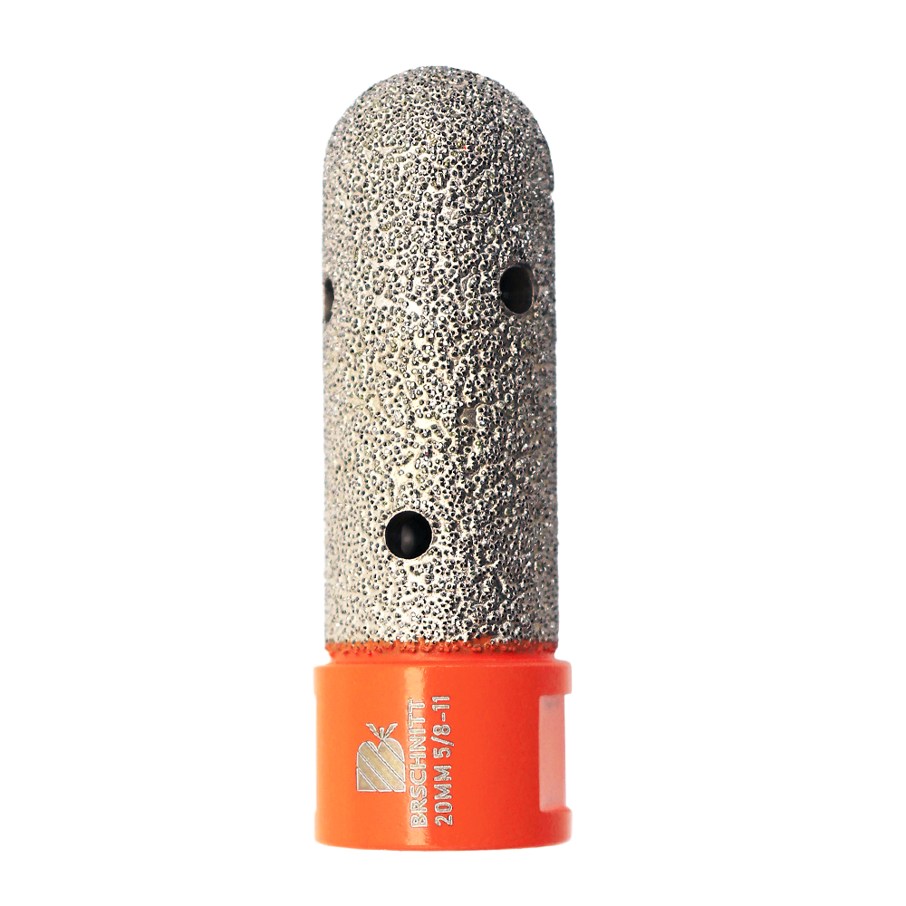 BRSCHNITT M14 & 5/8"-11 Diamond Milling Finger Bit 10-35mm for Tile Marble Granite Hole Enlarging Vacuum Brazed