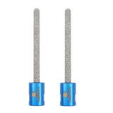 BRSCHNITT Diamant-Mörtelfräser, runder Griff, 2 Stück, Durchmesser 7,2 mm, Mörtelfräser, Fugenfräser, Granit, Marmor, Beton, Mauerwerk, Stein, vakuumgelöteter Bohrer