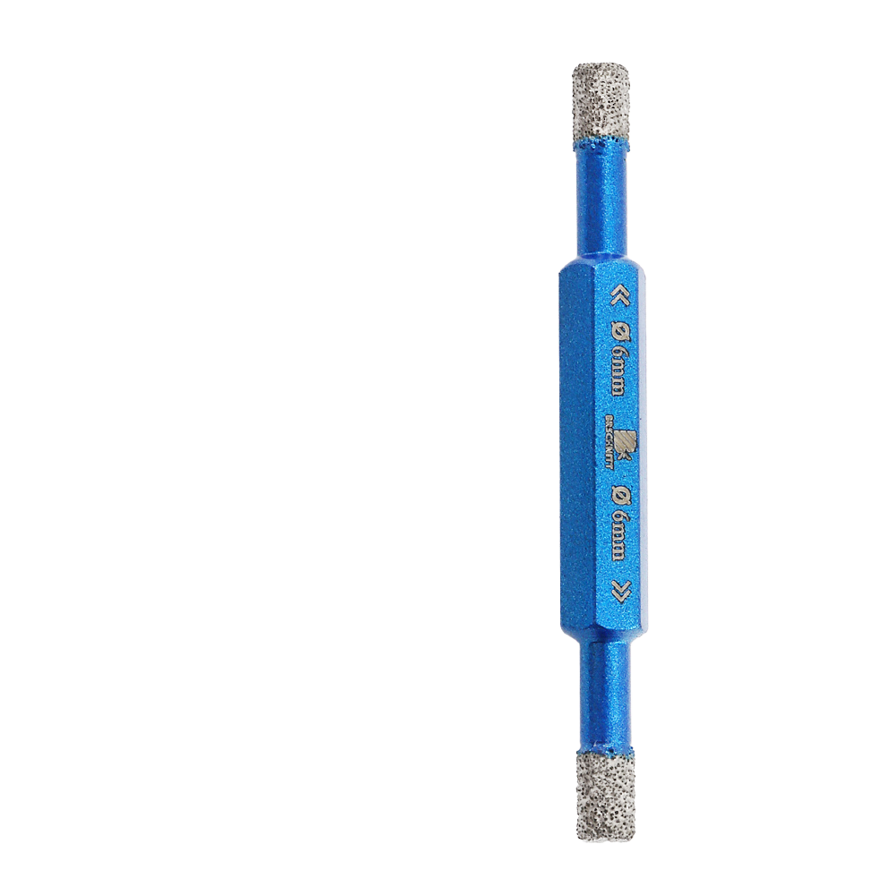 Foret diamanté à double extrémité BRSCHNITT, 1/2/5 pièces, diamètre 6-6 mm, 6-8 mm, pour granit, marbre, maçonnerie, carrelage, céramique, brasage sous vide. 