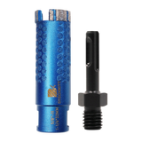 BRSCHNITT 1-1/2 Inch Laser Welded Diamond Core Drill Bit 5/8"-11 with Adapter for Granite Marble Concrete Stone