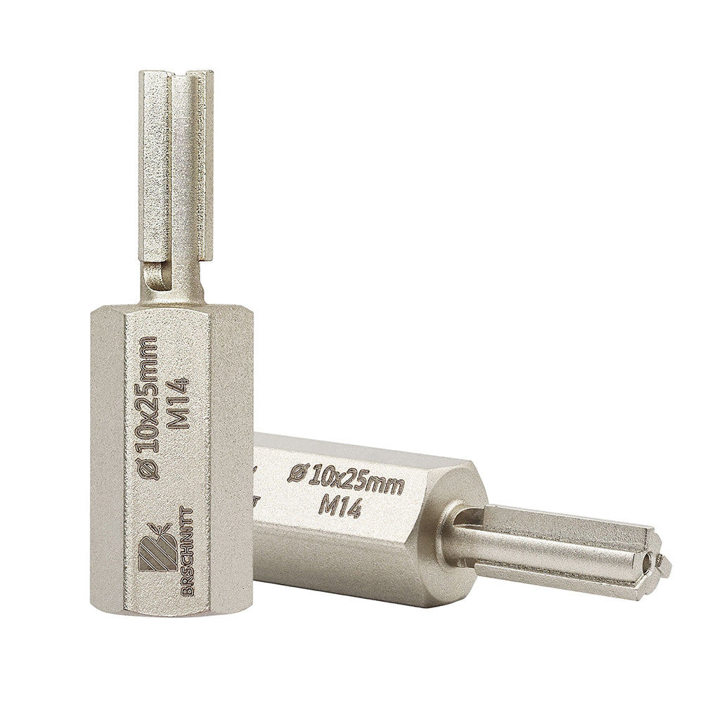 BRSCHNITT M14 & 5/8"-11 Carbide Mortar Raking Bit 10mm for Angle Grinder Brick Joint Removal
