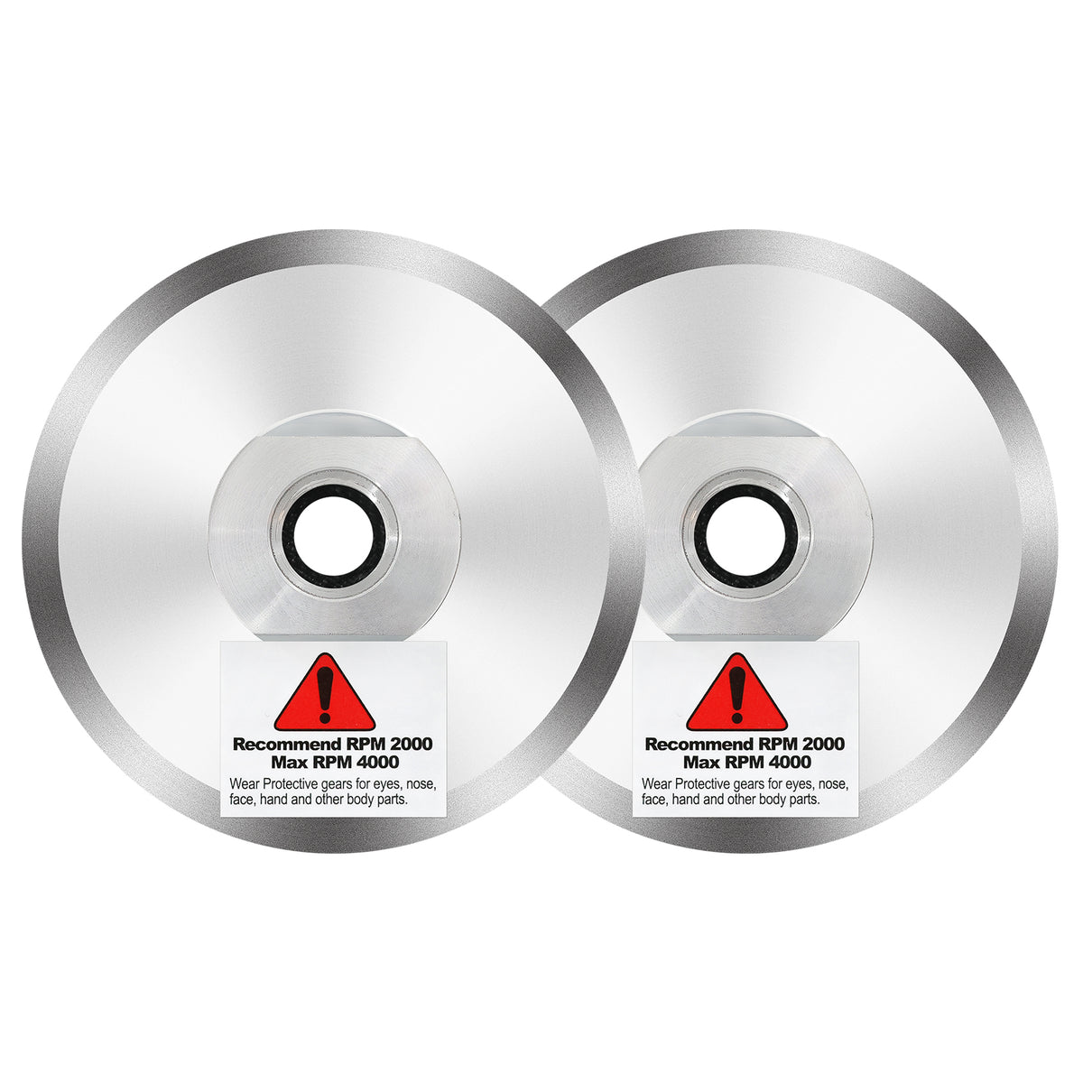 BRSCHNITT M14 & 5/8"-11 Thread Aluminium Backer Pad 3"-5" Hook and Loop Backing Pad for Diamond Polishing Pads