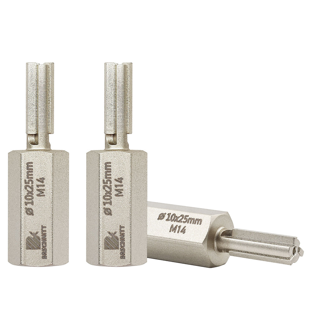 BRSCHNITT M14 & 5/8"-11 Carbide Mortar Raking Bit 10mm for Angle Grinder Brick Joint Removal