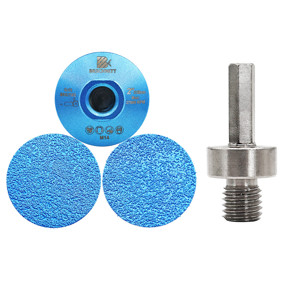 BRSCHNITT M14 & 5/8"-11 Diamond Flat Grinding Wheel 50mm for Rough Grinding Marble Quartz Granite
