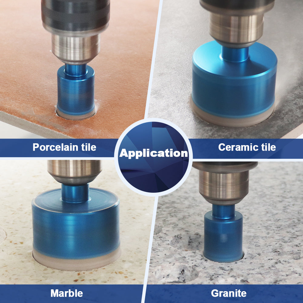 BRSCHNITT Diamond Drill Core Bit 1pc Dia 100mm with Triangle Shank Drilling Ceramic Marble Granite Porcelain Tile Vacuum Brazed Hole Saw