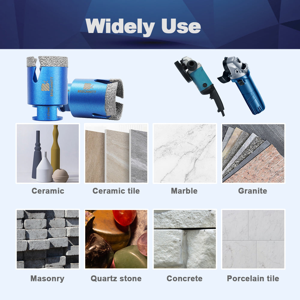 BRSCHNITT-Diamond 1pc 20/35/68 Lightning Teeth Drill Bit Hole Saw for Porcelain Tile Crowns Granite Marble Stone