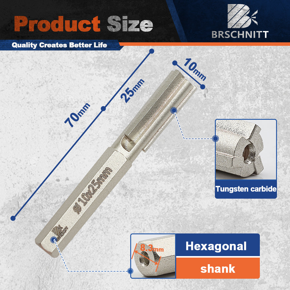BRSCHNITT Carbide Brick Mortar Milling Bits for removing 10mm 3/8 Inch for Angle Grinder Mortar Cutter with M14or 5/8-11 Thread