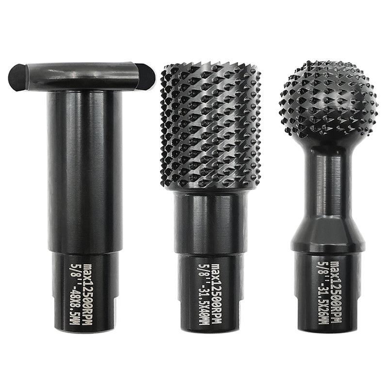 BRSCHNITT 3pcs/set Woodworking Carving and Polishing Set Tools Drilling Grinding Grooving Hole Opener for Wood Plastic Dry Use