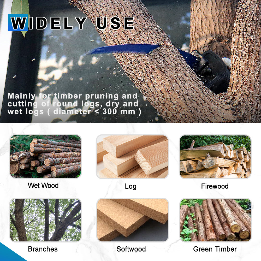 BRSCHNITT 4pcs/set 12 Inch Japanese Teeth Reciprocating Saw Blades 300mm For Wood Pruning Tree Trimming Plastic Pipe