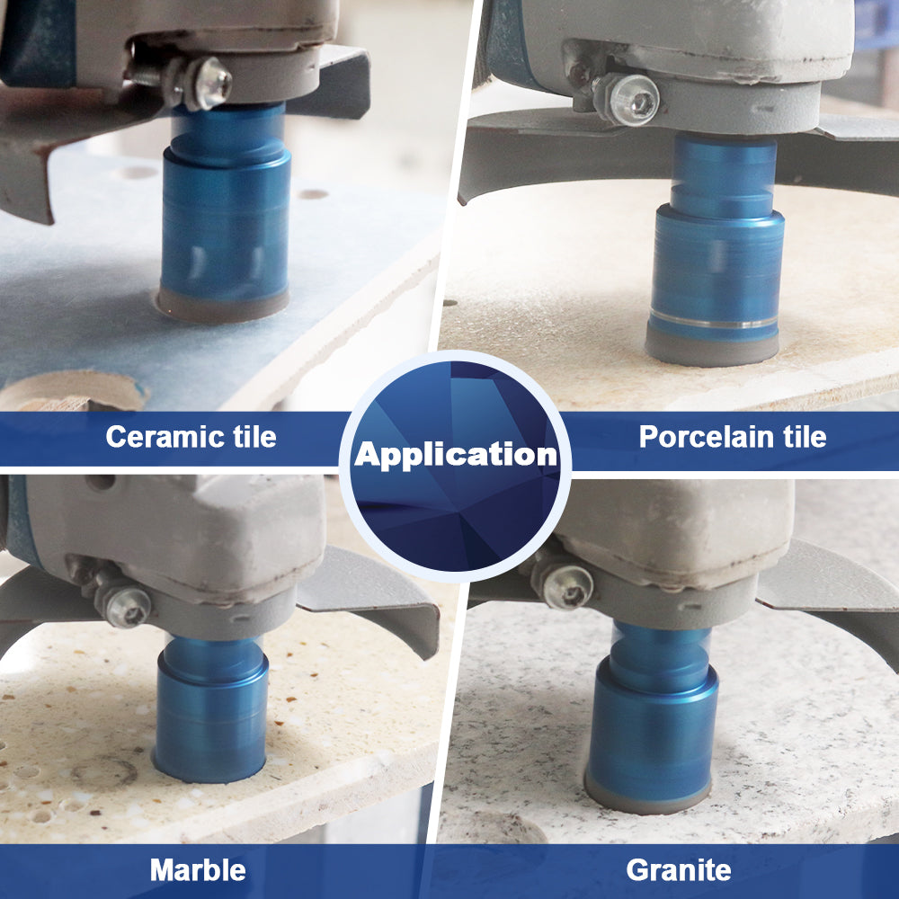 BRSCHNITT 4pcs 20/35/50/68MM Diamond Core Drill Bit Set M14 Vacuum Brazed Diamond Hole Saw  for Marble Granite Ceramic Porcelain Tile