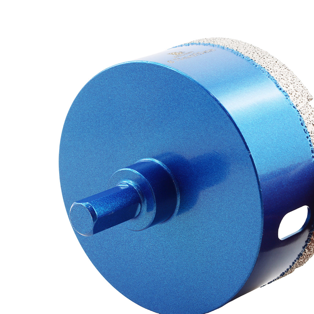 BRSCHNITT Diamond Drill Core Bit 1pc Dia 100mm with Triangle Shank Drilling Ceramic Marble Granite Porcelain Tile Vacuum Brazed Hole Saw