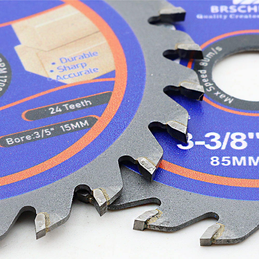BRSCHNITT 3-3/8'' TCT Saw Blade Carbide Cutting of Wood Plastics PVC