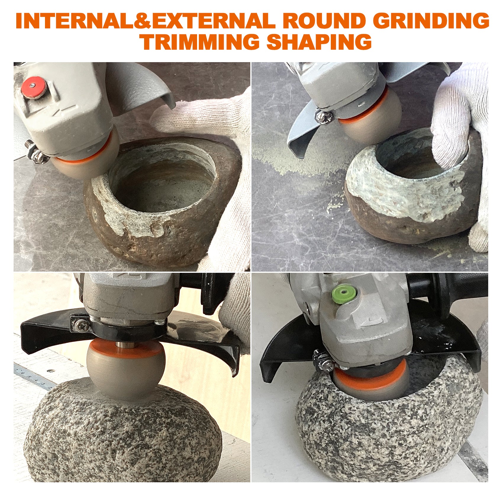 BRSCHNITT 30/50MM Diamond Milling Bits Mushroom Head for Pebble Marble Granite